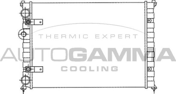 Autogamma 100956 - Радіатор, охолодження двигуна autocars.com.ua