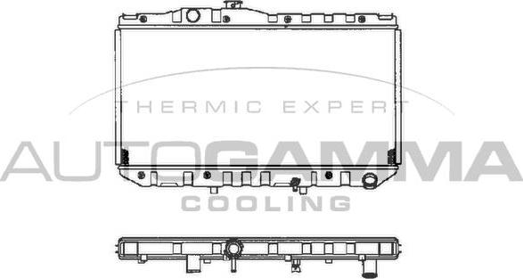 Autogamma 100988 - Радіатор, охолодження двигуна autocars.com.ua