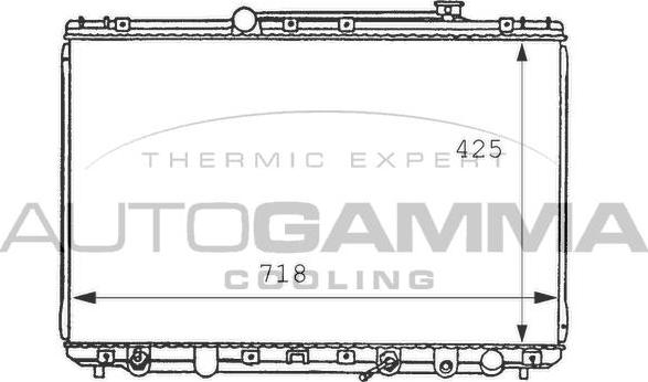 Autogamma 100992 - Радіатор, охолодження двигуна autocars.com.ua