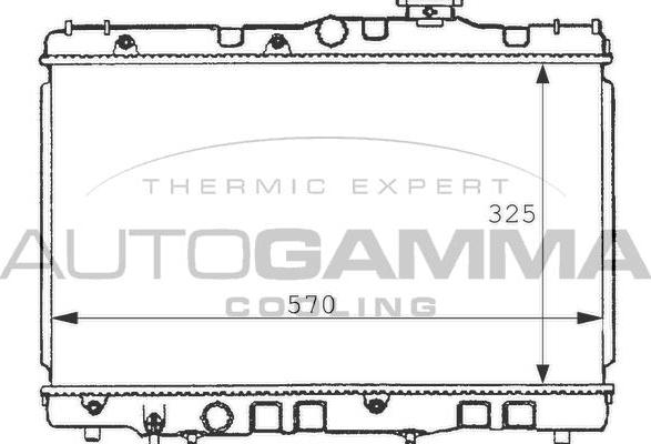 Autogamma 100997 - Радіатор, охолодження двигуна autocars.com.ua