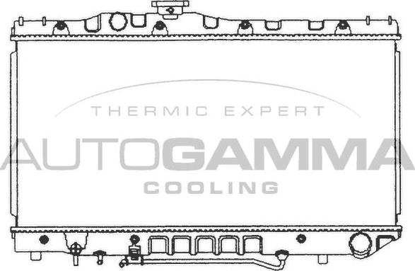 Autogamma 101006 - Радіатор, охолодження двигуна autocars.com.ua