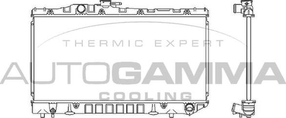 Autogamma 101011 - Радіатор, охолодження двигуна autocars.com.ua