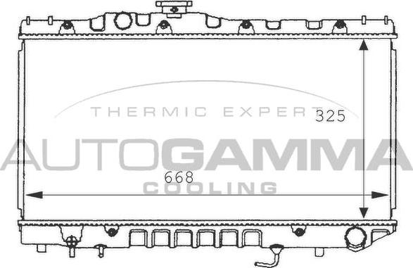 Autogamma 101012 - Радіатор, охолодження двигуна autocars.com.ua