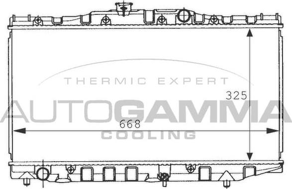 Autogamma 101013 - Радіатор, охолодження двигуна autocars.com.ua