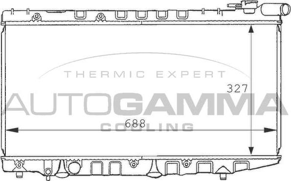 Autogamma 101019 - Радіатор, охолодження двигуна autocars.com.ua