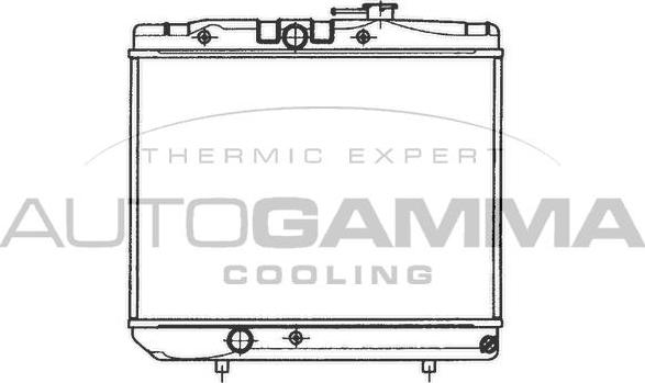 Autogamma 101029 - Радіатор, охолодження двигуна autocars.com.ua