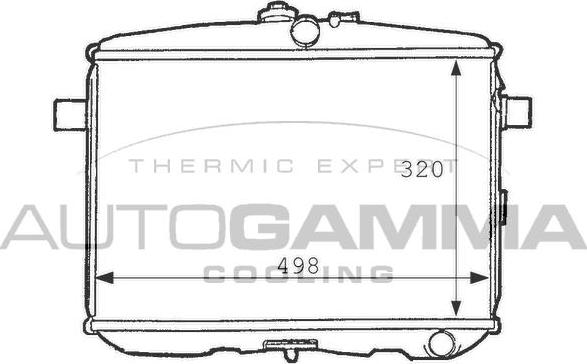 Autogamma 101086 - Радіатор, охолодження двигуна autocars.com.ua