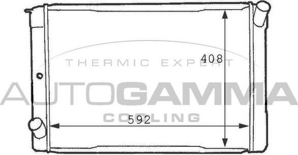 Autogamma 101112 - Радиатор, охлаждение двигателя autodnr.net