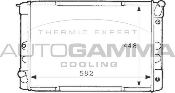 Autogamma 101114 - Радіатор, охолодження двигуна autocars.com.ua