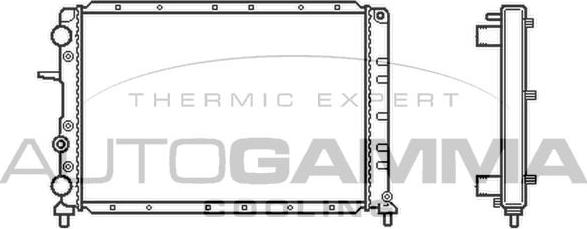 Autogamma 101179 - Радіатор, охолодження двигуна autocars.com.ua