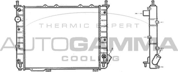 Autogamma 101184 - Радіатор, охолодження двигуна autocars.com.ua