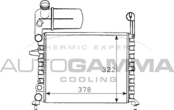 Autogamma 101194 - Радіатор, охолодження двигуна autocars.com.ua