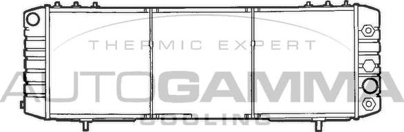 Autogamma 101210 - Радіатор, охолодження двигуна autocars.com.ua