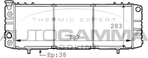 Autogamma 101211 - Радіатор, охолодження двигуна autocars.com.ua