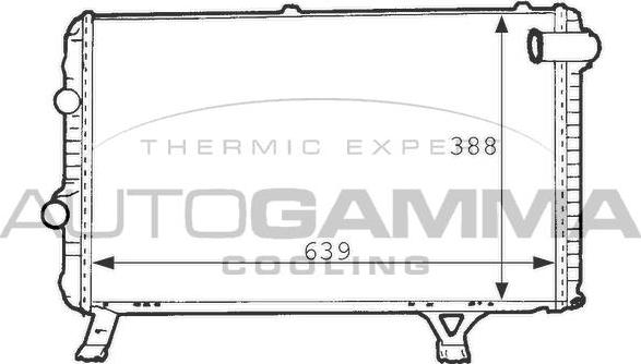 Autogamma 101235 - Радіатор, охолодження двигуна autocars.com.ua