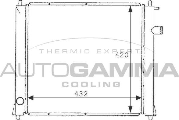 Autogamma 101253 - Радиатор, охлаждение двигателя autodnr.net