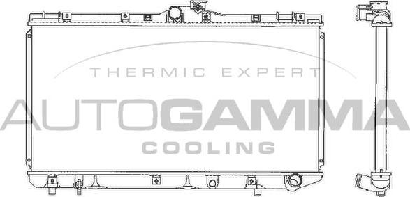 Autogamma 101273 - Радіатор, охолодження двигуна autocars.com.ua