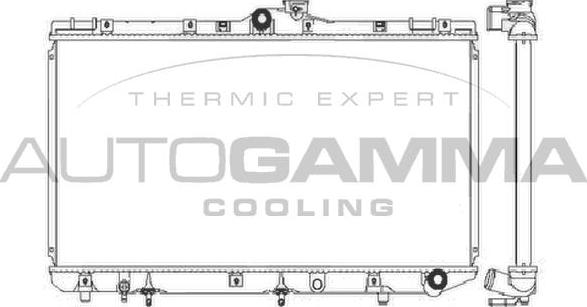 Autogamma 101274 - Радіатор, охолодження двигуна autocars.com.ua