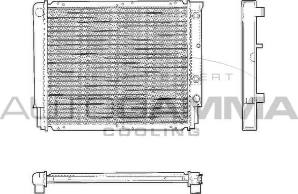 Autogamma 101288 - Радіатор, охолодження двигуна autocars.com.ua