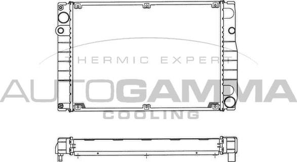 Autogamma 101300 - Радіатор, охолодження двигуна autocars.com.ua