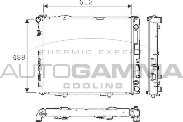 Autogamma 101335 - Радіатор, охолодження двигуна autocars.com.ua