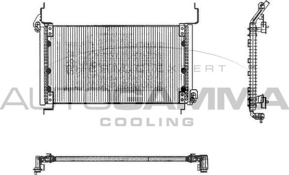 Autogamma 101377 - Конденсатор, кондиціонер autocars.com.ua