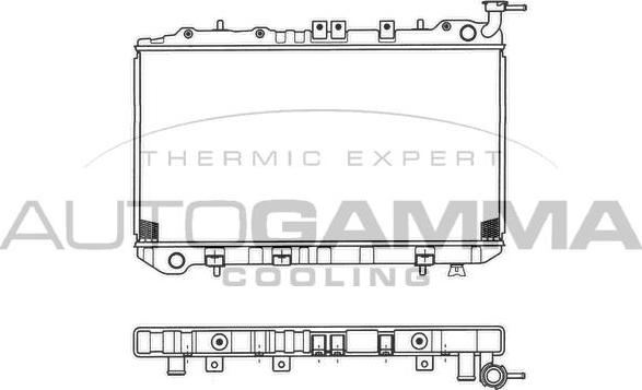 Autogamma 101388 - Радіатор, охолодження двигуна autocars.com.ua