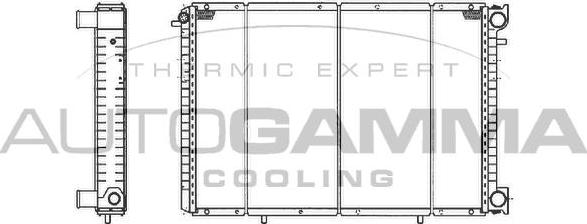Autogamma 101407 - Радіатор, охолодження двигуна autocars.com.ua