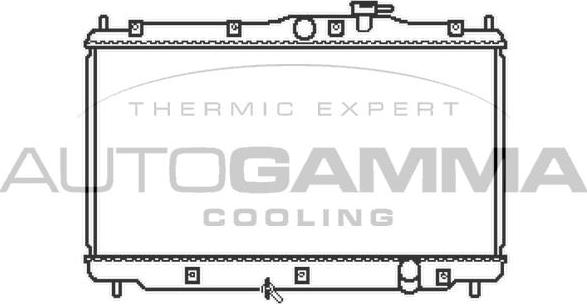 Autogamma 101439 - Радіатор, охолодження двигуна autocars.com.ua