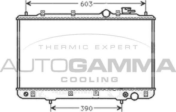Autogamma 101441 - Радіатор, охолодження двигуна autocars.com.ua