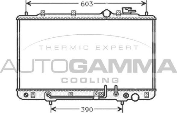 Autogamma 101442 - Радіатор, охолодження двигуна autocars.com.ua