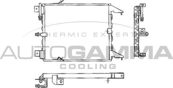 Autogamma 101564 - Конденсатор, кондиціонер autocars.com.ua