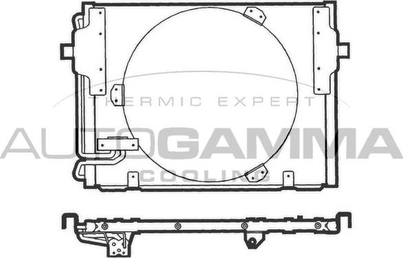 Autogamma 101566 - Конденсатор, кондиціонер autocars.com.ua