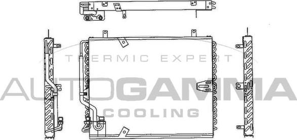Autogamma 101570 - Конденсатор, кондиціонер autocars.com.ua