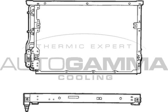 Autogamma 101571 - Конденсатор, кондиціонер autocars.com.ua