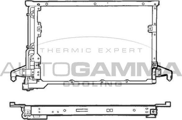 Autogamma 101572 - Конденсатор, кондиціонер autocars.com.ua