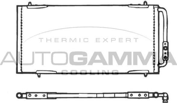 Autogamma 101577 - Конденсатор, кондиціонер autocars.com.ua