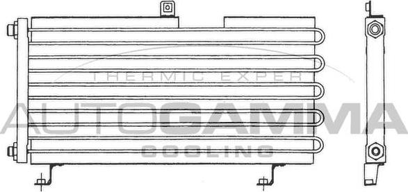 Autogamma 101585 - Конденсатор, кондиціонер autocars.com.ua