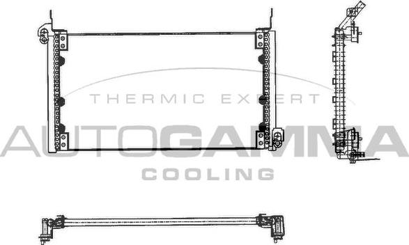 Autogamma 101588 - Конденсатор, кондиціонер autocars.com.ua