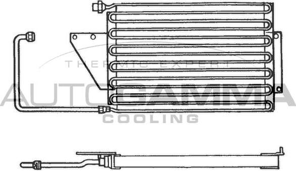 Autogamma 101592 - Конденсатор, кондиціонер autocars.com.ua