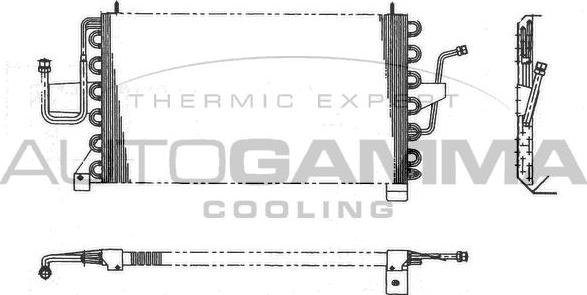 Autogamma 101600 - Конденсатор, кондиціонер autocars.com.ua