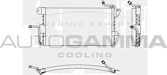 Autogamma 101604 - Конденсатор, кондиціонер autocars.com.ua