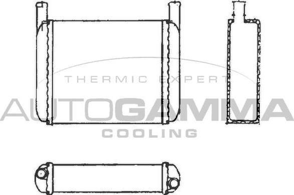 Autogamma 101609 - Теплообмінник, опалення салону autocars.com.ua