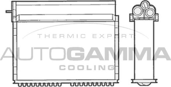 Autogamma 101624 - Теплообмінник, опалення салону autocars.com.ua