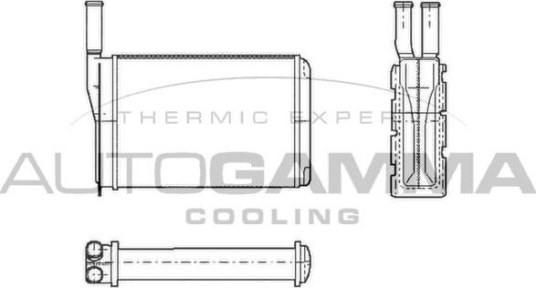 Autogamma 101652 - Теплообмінник, опалення салону autocars.com.ua