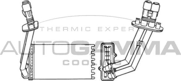 Autogamma 101664 - Теплообмінник, опалення салону autocars.com.ua