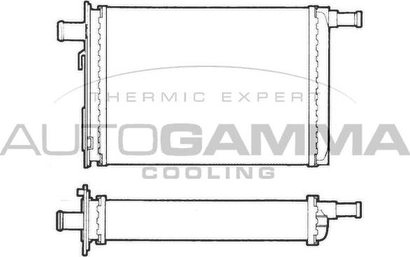 Autogamma 101666 - Теплообмінник, опалення салону autocars.com.ua