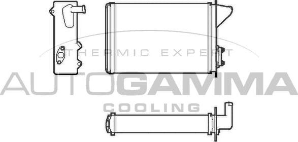 Autogamma 101667 - Теплообмінник, опалення салону autocars.com.ua