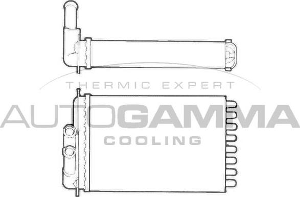 Autogamma 101688 - Теплообмінник, опалення салону autocars.com.ua