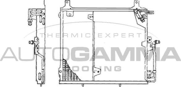 Autogamma 101695 - Конденсатор, кондиціонер autocars.com.ua